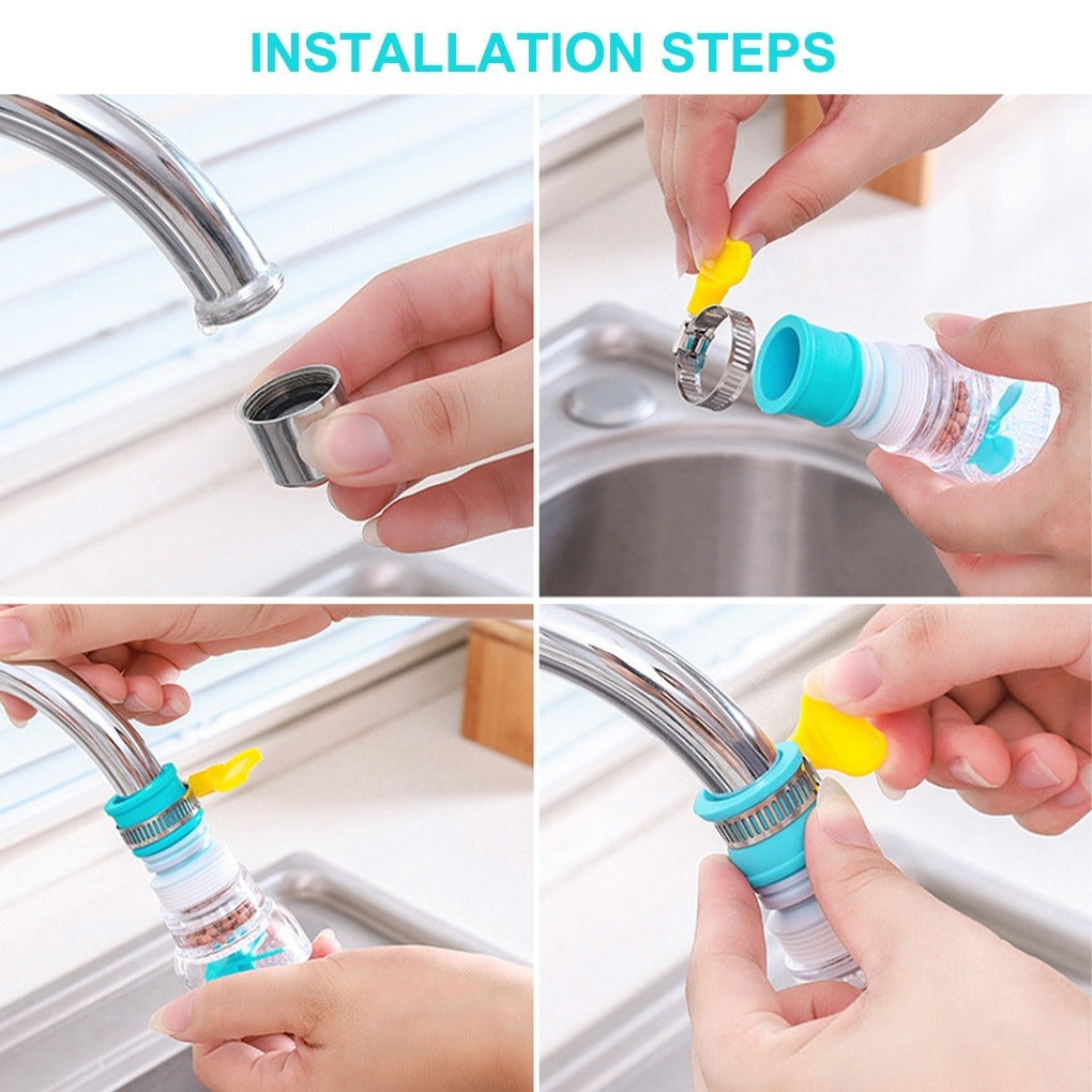 Faucet Extenders Kitchen Faucet Extender 360 Degree Adjustable Water Tap Extension Filter
